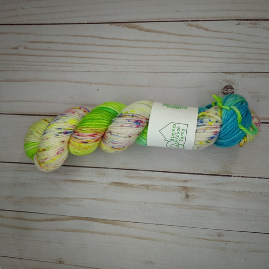 Ready to Ship // Sasquatch in a Field of Flowers With Blue Fur OOAK